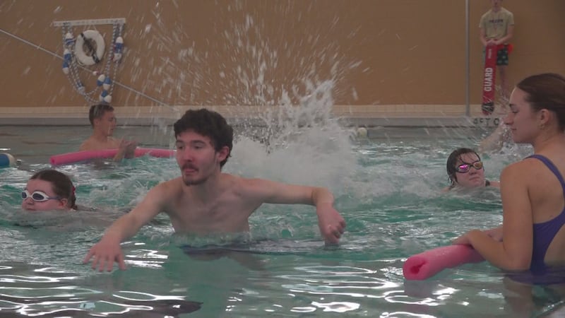Dozens of athletes from across the region dove into the competition today at the Special...