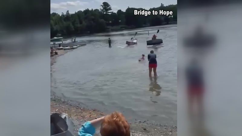 The first Cardboard Boat Race from 2025, courtesy of Bridge to Hope