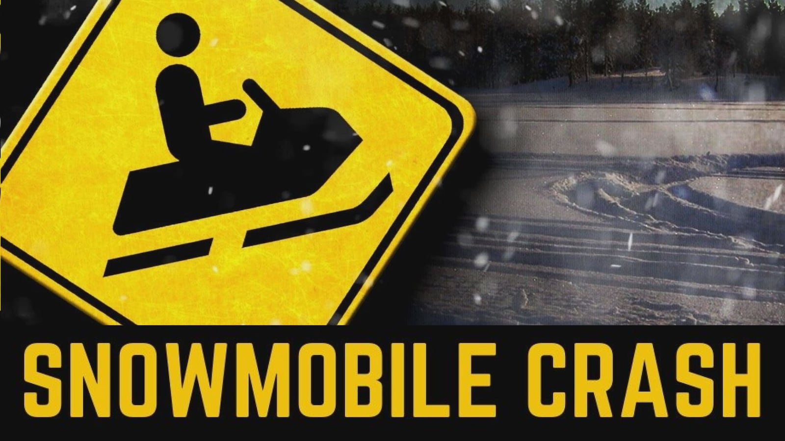 Single Rider Injured in Snowmobile Crash