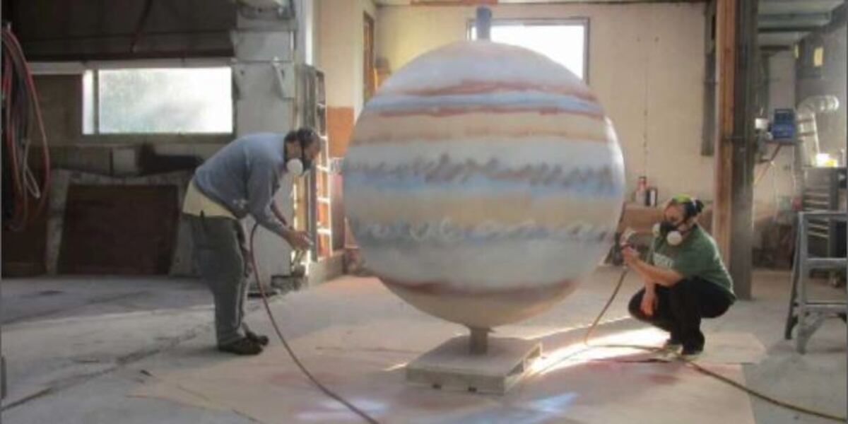 Jupiter returns to Maine Solar System Model