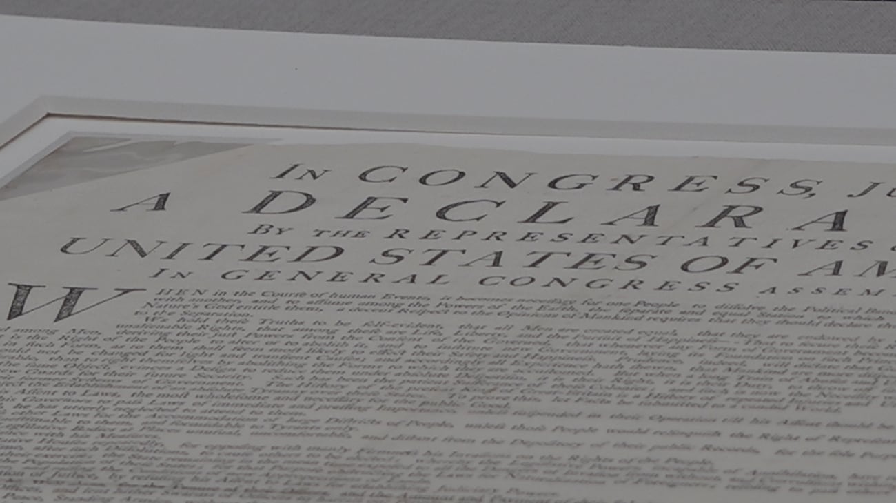- declaration i declare that this thesis is my... Rare Declaration of Independence copy on display in Presque Isle