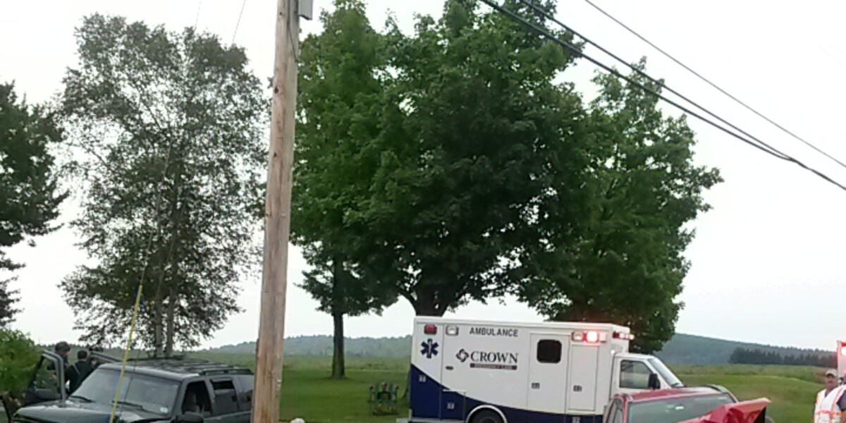 Mapleton Car Crash Car crash in Mapleton results in minor injuries and power outage