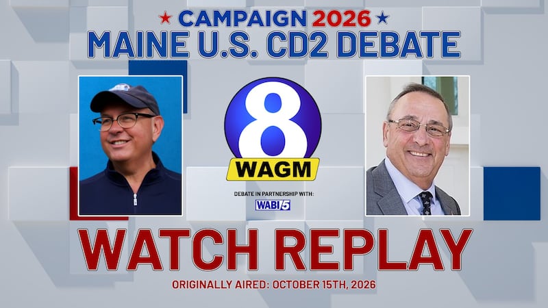 Democrat Matt Dunlap and Republican Paul LePage took the stage at WABI’s Bangor studio for an...